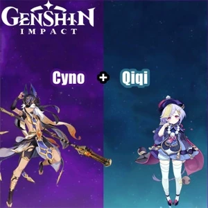 Conta Genshin Impact AR 5 com Cyno e Qiqi