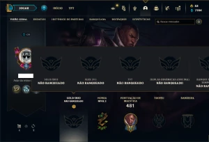 Conta Unranked com TODOS os champs e 178 Skins - League of Legends LOL