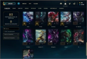 Conta ouro 3 com 8 skins e 36 champs ( MAIN ADC ) - League of Legends LOL