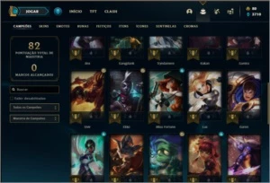 Conta ouro 3 com 8 skins e 36 champs ( MAIN ADC ) - League of Legends LOL