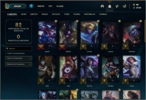 Conta ouro 3 com 8 skins e 36 champs ( MAIN ADC ) - League of Legends LOL
