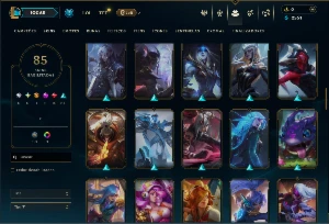 Bronze 4 com 150 Champs e 85 Skins - League of Legends LOL