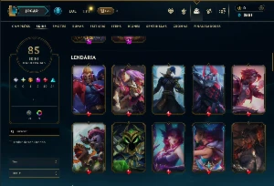 Bronze 4 com 150 Champs e 85 Skins - League of Legends LOL