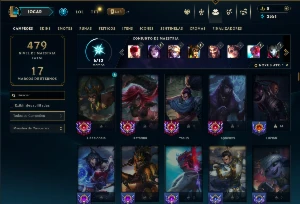 Bronze 4 com 150 Champs e 85 Skins - League of Legends LOL