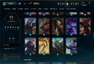 Bronze 4 com 150 Champs e 85 Skins - League of Legends LOL