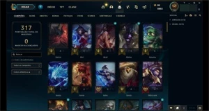 Conta LoL 2016 - Unranked - 94 campeões e 40 skins - League of Legends