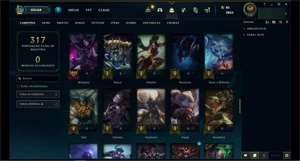 Conta LoL 2016 - Unranked - 94 campeões e 40 skins - League of Legends