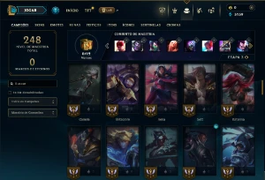 Unranked com 75 Champs e 24 Skins ( MID / JG / TOP ) - League of Legends LOL