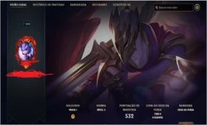 Conta League Of Legends 260 skins LOL