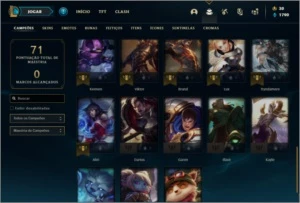 Conta diamante 4 com 7 skins e 38 champs - League of Legends LOL