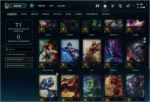 Conta diamante 4 com 7 skins e 38 champs - League of Legends LOL