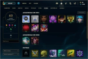 Conta diamante 4 com 7 skins e 38 champs - League of Legends LOL