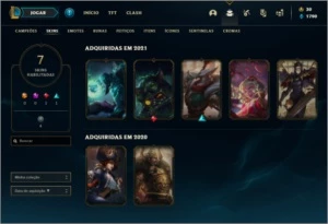 Conta diamante 4 com 7 skins e 38 champs - League of Legends LOL