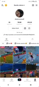Conta do tik tok - Outros