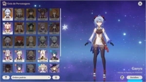 Conta com Ganyu e Lança 5 Estrelas - Genshin Impact