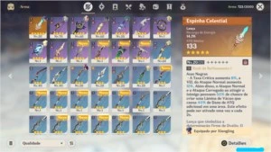 Conta com Ganyu e Lança 5 Estrelas - Genshin Impact