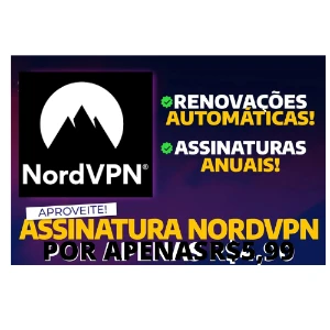 Nord-vpn (MELHOR VPN DO BRASIL) por apenas R$5,99 - Premium