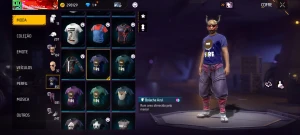 Free fire com skin do primeiro passe