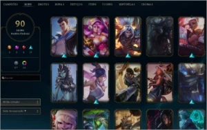 Conta Lol Com 90 Skins Unranked Elo Alto 2018/2017 - League of Legends