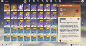 AR28 - Hutao + Homa (BIS) + Espada Cel. + 21 tiros - Genshin Impact