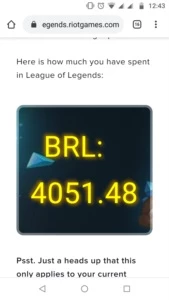 Conta de league of legends LOL