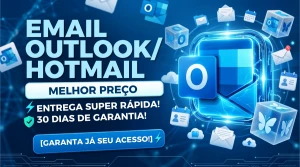 10X - Conta Hotmail / Outlook [Sem Sms] - Emails