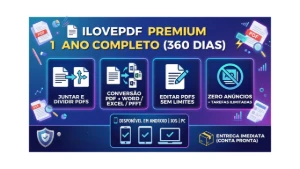 Ilovepdf Premium — Conta Pronta(12M De Acesso)| 30D Garantia - Assinaturas e Premium
