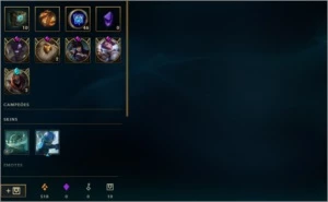Plat5- TodosChamps- Muitas skins - League of Legends LOL