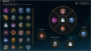 Plat5- TodosChamps- Muitas skins - League of Legends LOL