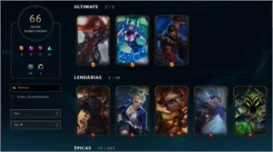 Plat5- TodosChamps- Muitas skins - League of Legends LOL