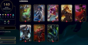 Conta Lol 100% Segura Full Acesso | 140 Skins | Nvl 275