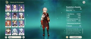 CONTA GENSHIN IMPACT ACC AR58 15 5⭐ YELAN KAZUHA RAIDEN+