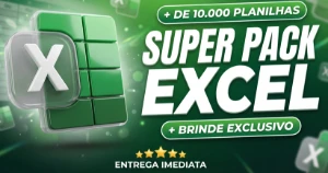 Mega Pack Excel +10.000 Planilhas Editáveis+Brinde /Entrega - Planilhas e Dashboards