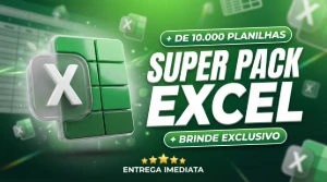 Mega Pack Excel +10.000 Planilhas Editáveis+Brinde /Entrega - Planilhas e Dashboards