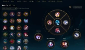 Conta LoL Gold 1 com vários champs e skins prestígios - League of Legends