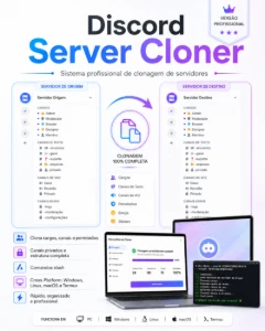 bot de clonagem de server | sistema básico $ fácil - Discord