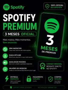 Spotify Premium 3 Meses Oficial - Assinaturas e Premium