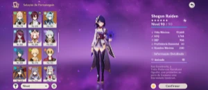 Conta genshin impact Ar 57 Com Vários Personagens T5