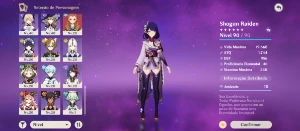 Conta genshin impact Ar 57 Com Vários Personagens T5
