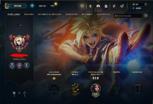 CONTA LOL - LVL 293 - 128 Champions - 59 Skins - FULL ACESSO - League of Legends