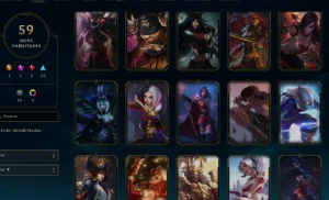 CONTA LOL - LVL 293 - 128 Champions - 59 Skins - FULL ACESSO - League of Legends