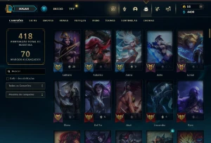 CONTA LOL - LVL 293 - 128 Champions - 59 Skins - FULL ACESSO - League of Legends