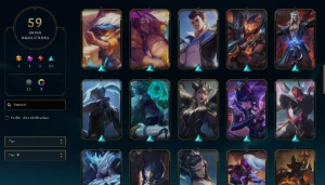 CONTA LOL - LVL 293 - 128 Champions - 59 Skins - FULL ACESSO - League of Legends