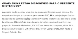 SKIN ALEATÓRIA PREMIUM! - League of Legends LOL