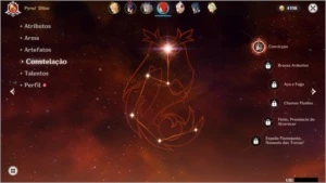 GENSHIN IMPACT DILUC CONSTELAÇÃO UPADA