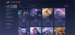 Conta de AoV (Arena of Valor) com quase 200 skins - Outros