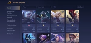 Conta de AoV (Arena of Valor) com quase 200 skins - Outros