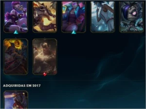 Conta de lol nivel 140, 26 skins, 76 campeoes - League of Legends