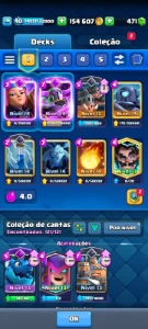 Clash Royale – 8507 Troféus, 9 Evoluções • Bônus: CoC CV12