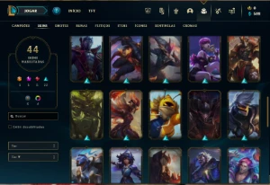 Platina 3 com 90 Champs e 44 Skins + 20 Espolios ( MAIN JG ) - League of Legends LOL